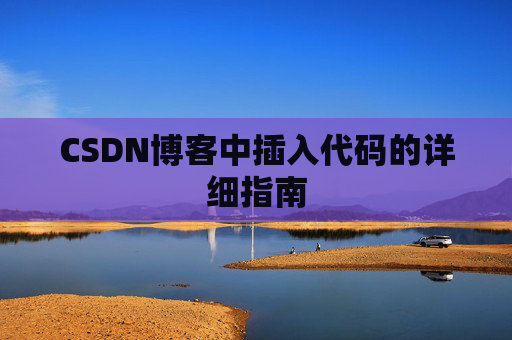 CSDN博客中插入代码的详细指南